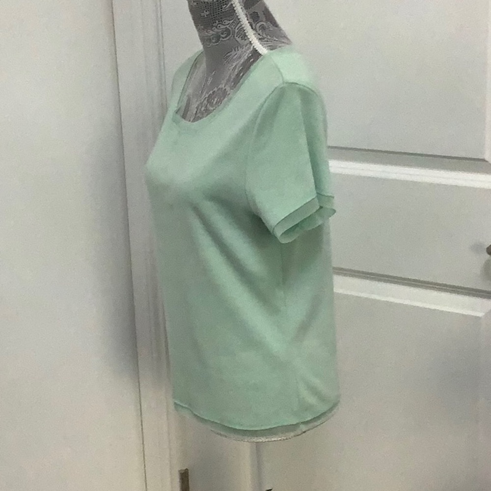 Jason Maxwell Green Fitted Short Sleeve Tee, Size L - Picture 3 of 7